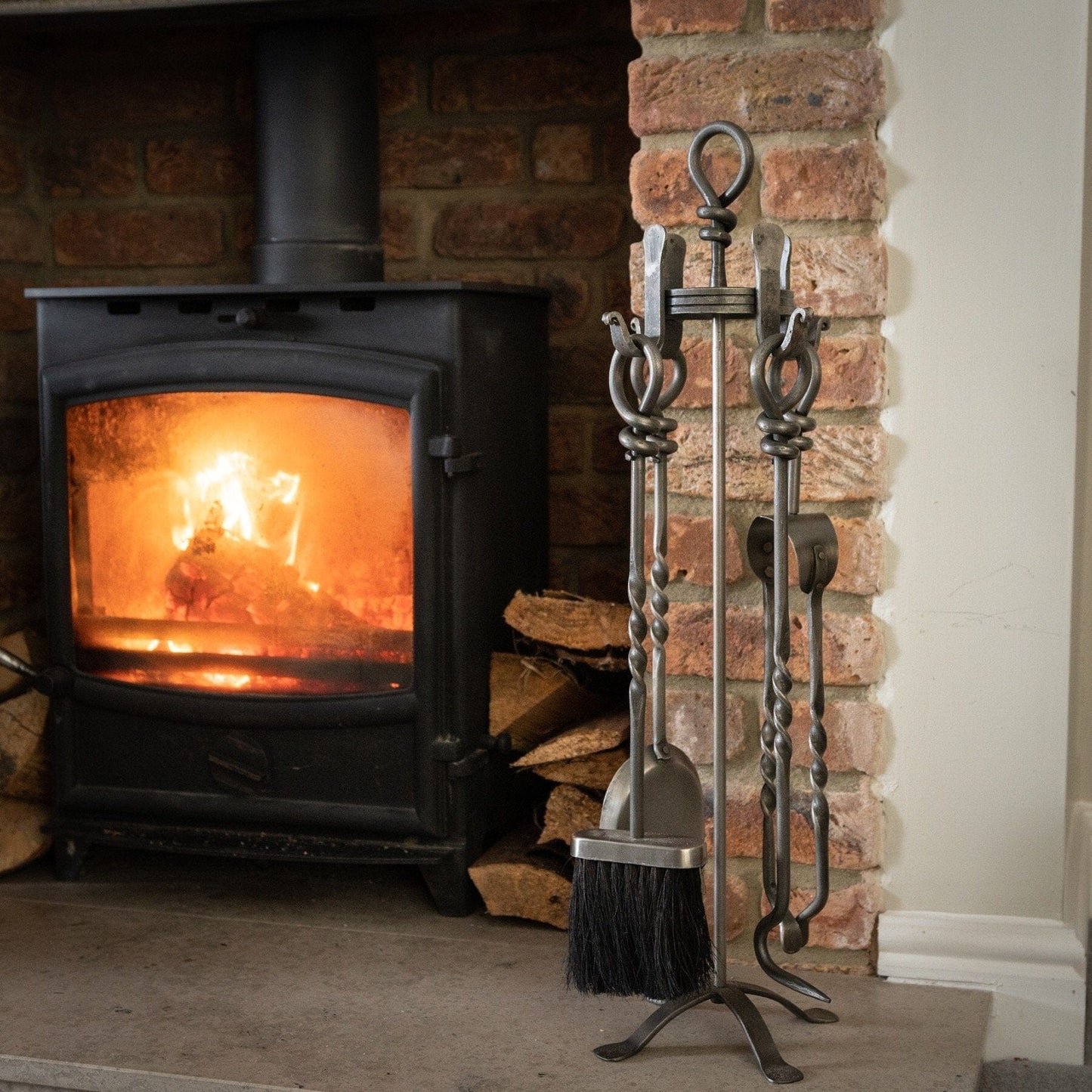 Hand Turned Loop Top Companion Set Hill Interiors