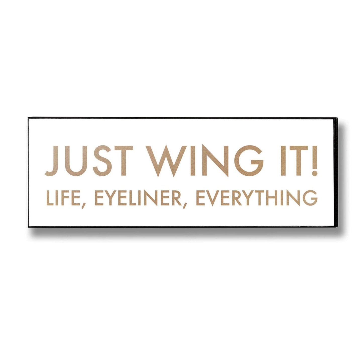 Just Wing It Gold Foil Plaque Hill Interiors