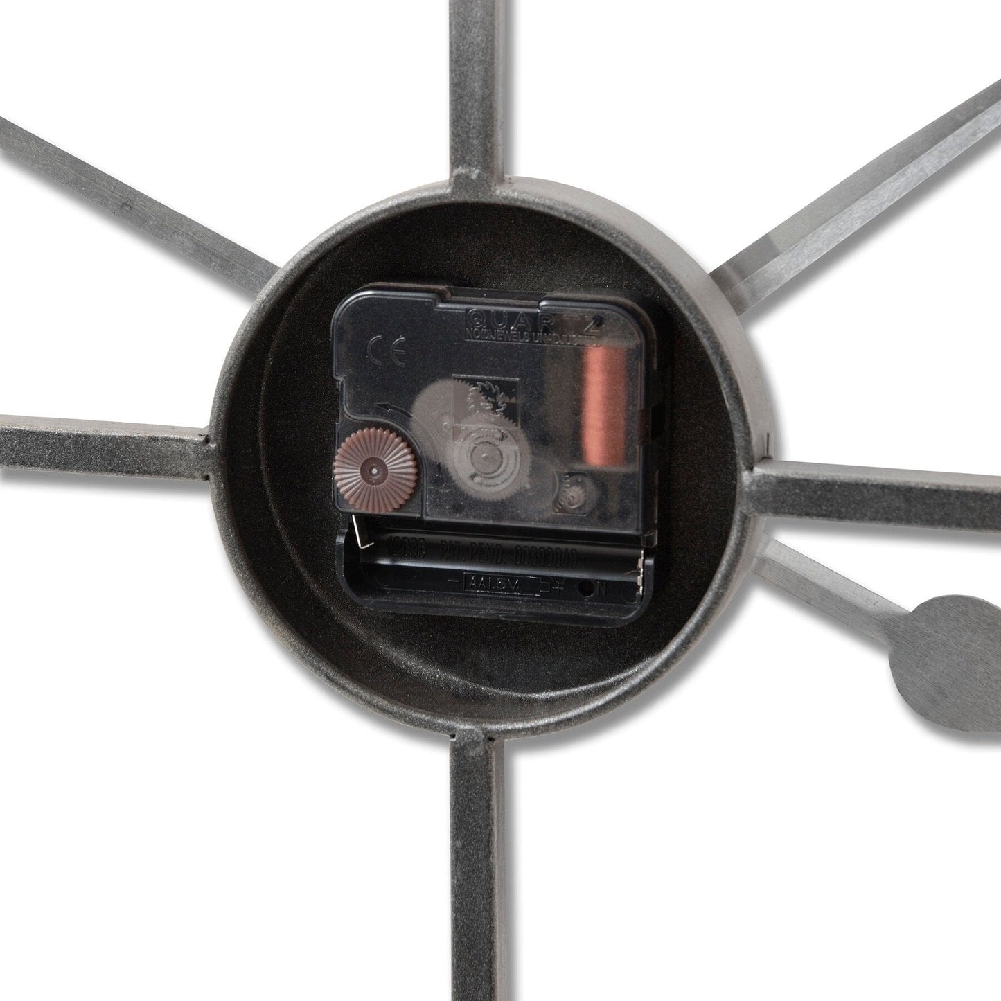 Large Silver Skeleton Wall Clock Hill Interiors