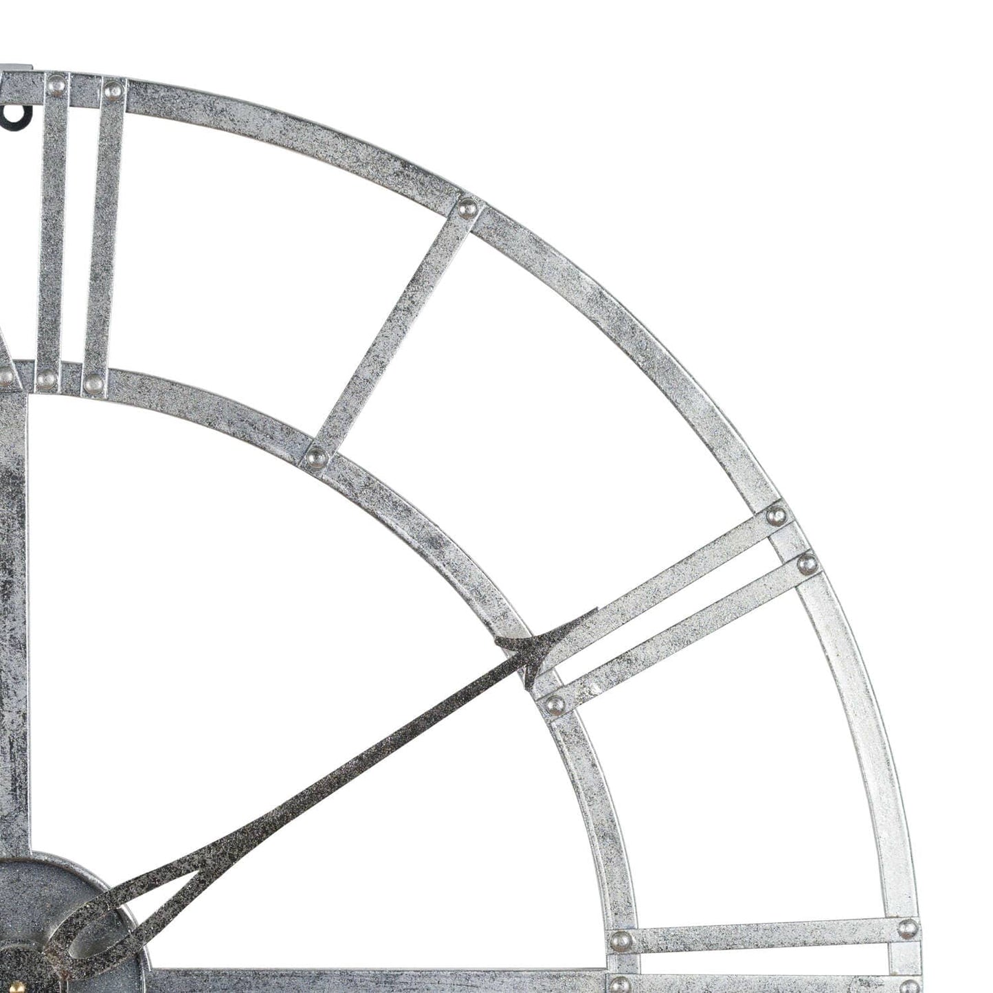 Silver Foil Skeleton Wall Clock Hill Interiors