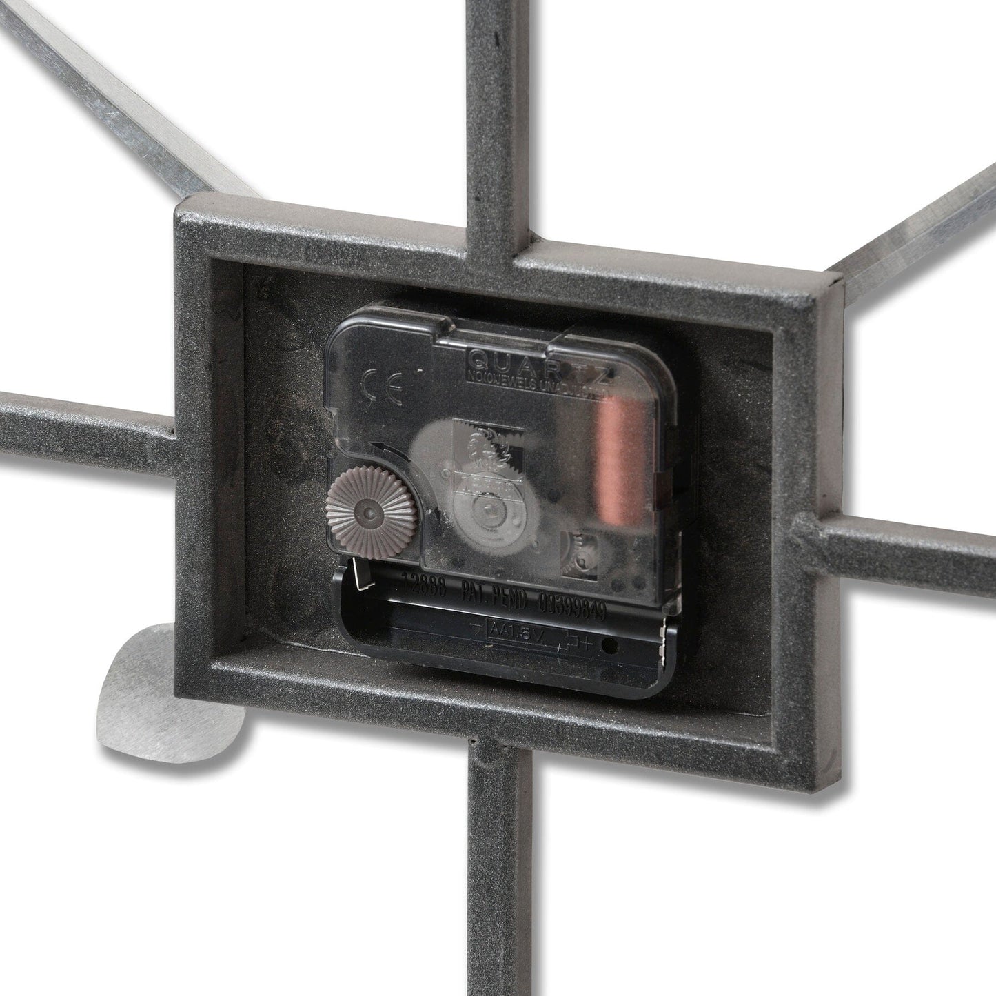 Silver Rectangular Skeleton Wall Clock Hill Interiors