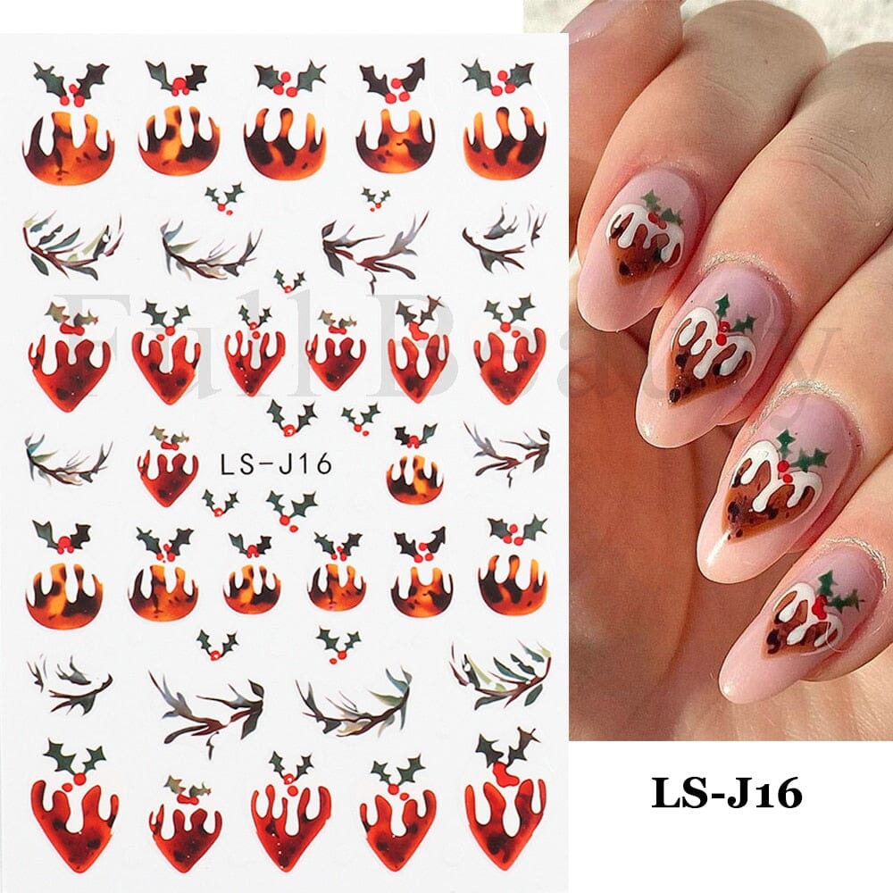 3D Black Snake Leaf Stickers for Nails Geometry Animal Simple Design Manicure Inspired Nail Decals Sliders DIY Decor GLSTZ-CS059 inkedbutterfly1 