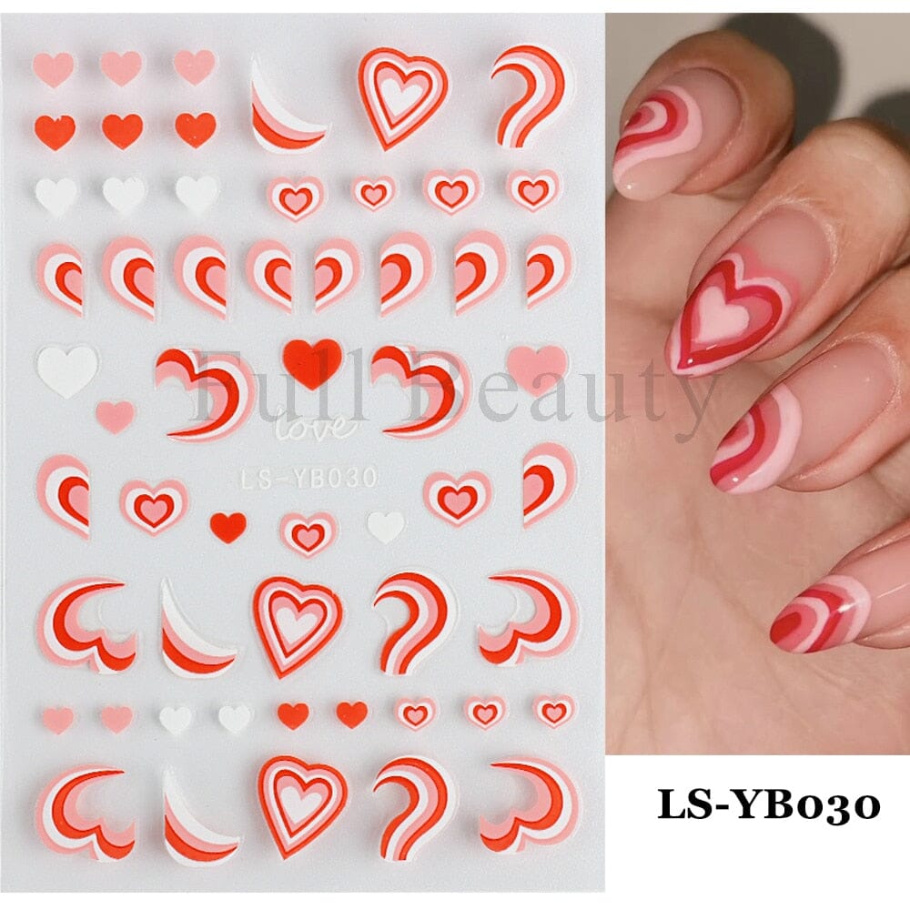 3D Black Snake Leaf Stickers for Nails Geometry Animal Simple Design Manicure Inspired Nail Decals Sliders DIY Decor GLSTZ-CS059 inkedbutterfly1 Black with White 