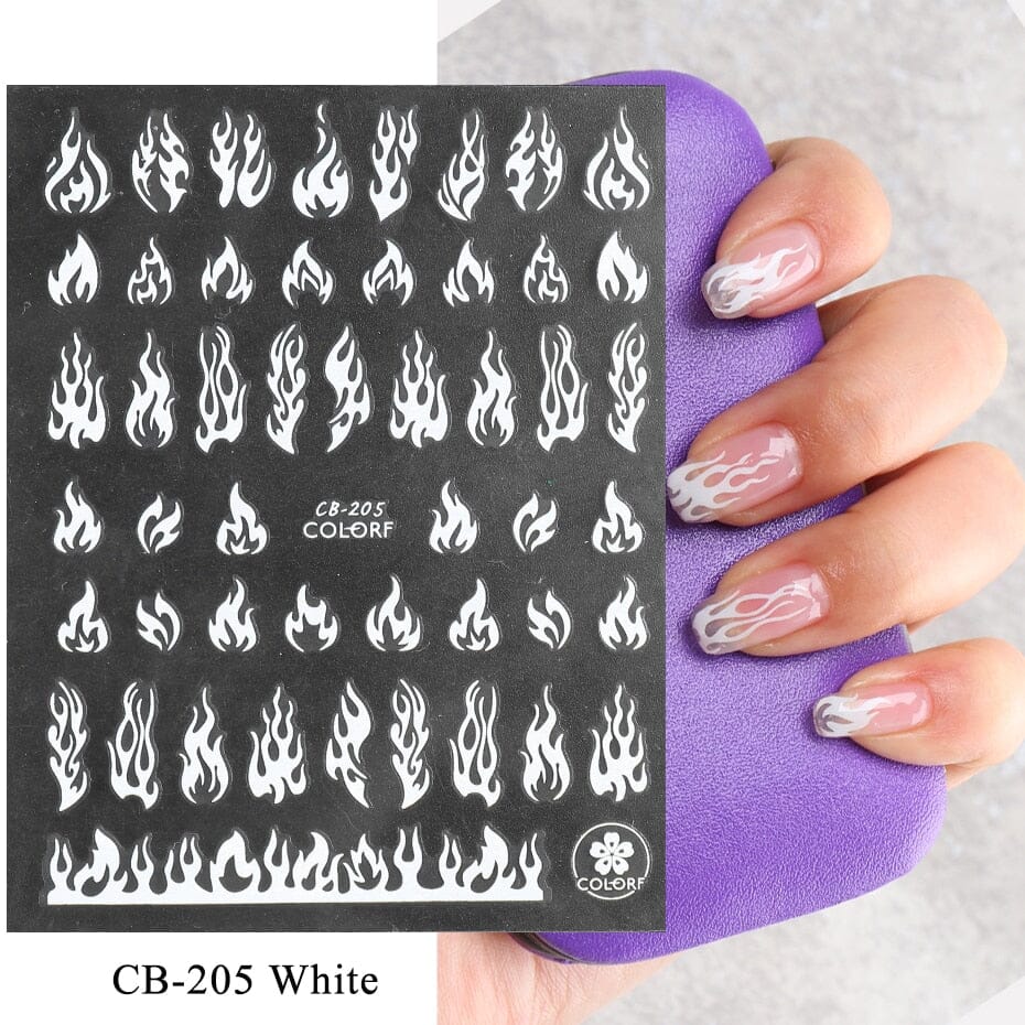 3D Black Snake Leaf Stickers for Nails Geometry Animal Simple Design Manicure Inspired Nail Decals Sliders DIY Decor GLSTZ-CS059 inkedbutterfly1 dark grey 