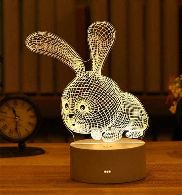inkedbutterfly1 3D Lamp Acrylic USB LED Night Lights Neon Sign Lamp Xmas Christmas Decorations for Home Bedroom Birthday Decor Wedding Gifts