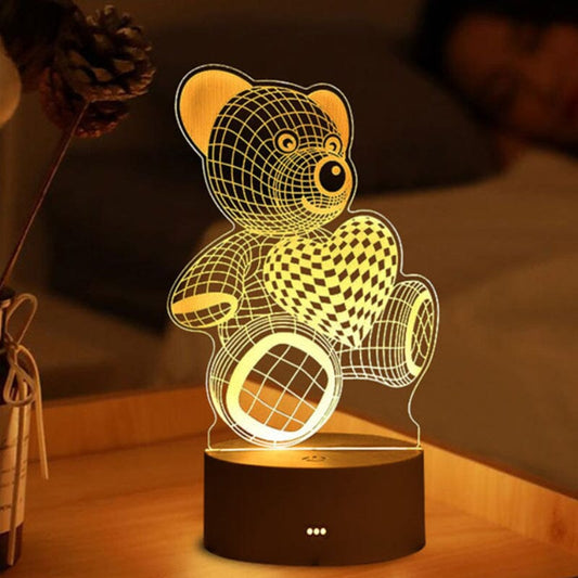 inkedbutterfly1 3D Lamp Acrylic USB LED Night Lights Neon Sign Lamp Xmas Christmas Decorations for Home Bedroom Birthday Decor Wedding Gifts