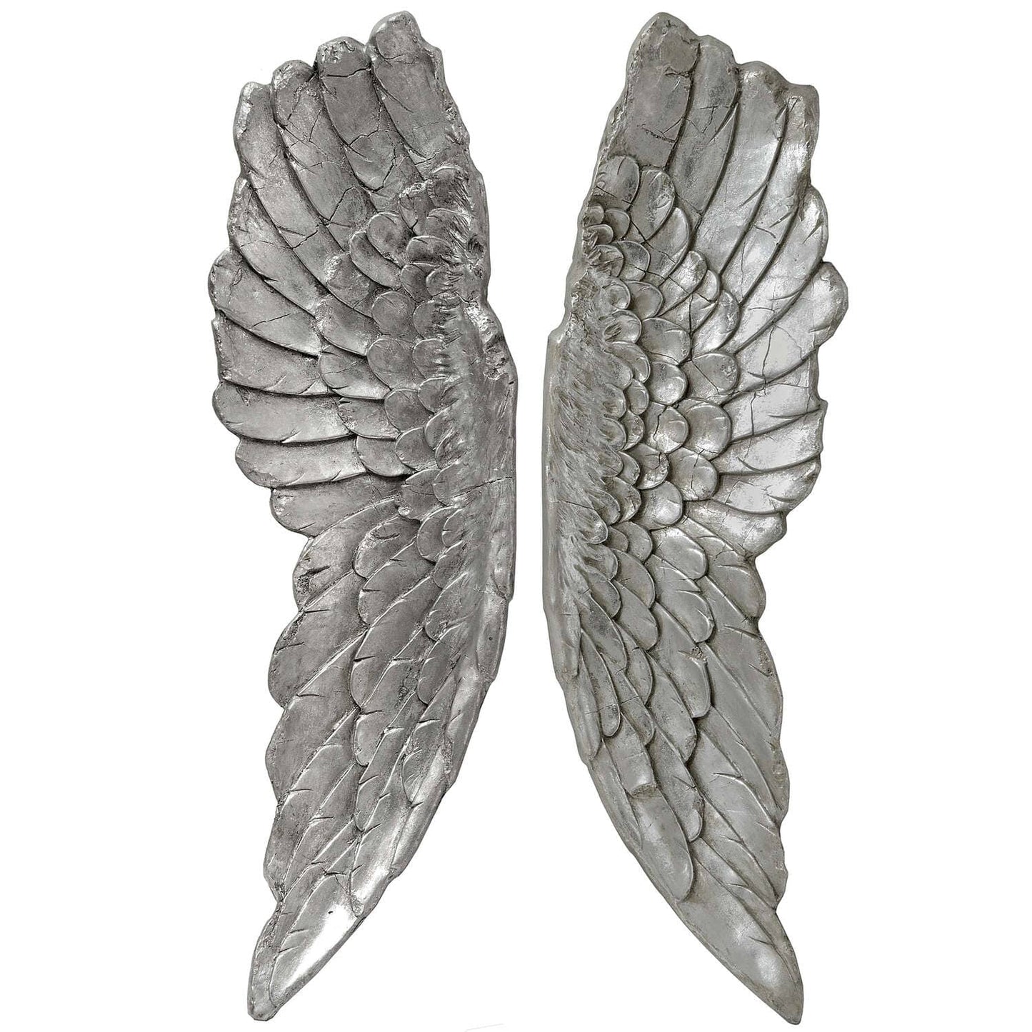 Antique Silver Large Angel Wings Hill Interiors 