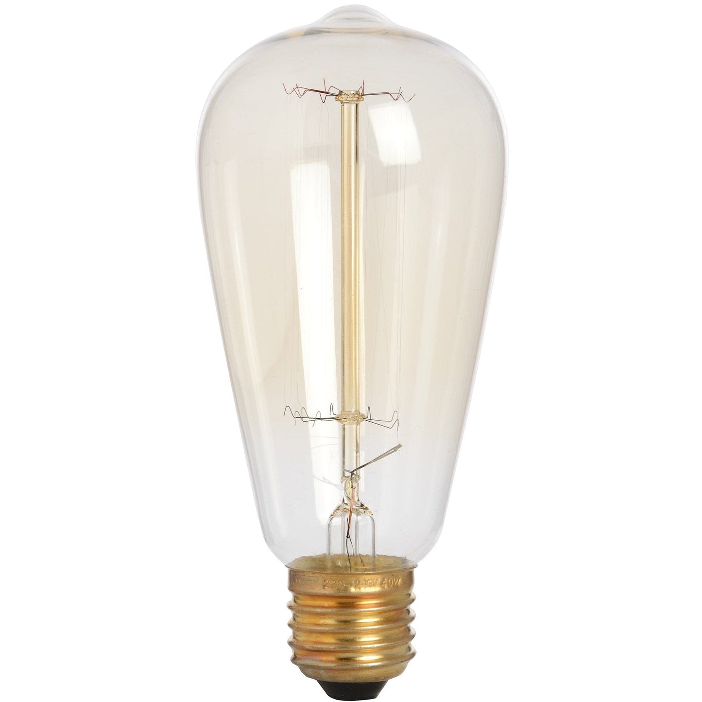 Edison Filament Teardrop Squirrel Cage Bulb Hill Interiors 