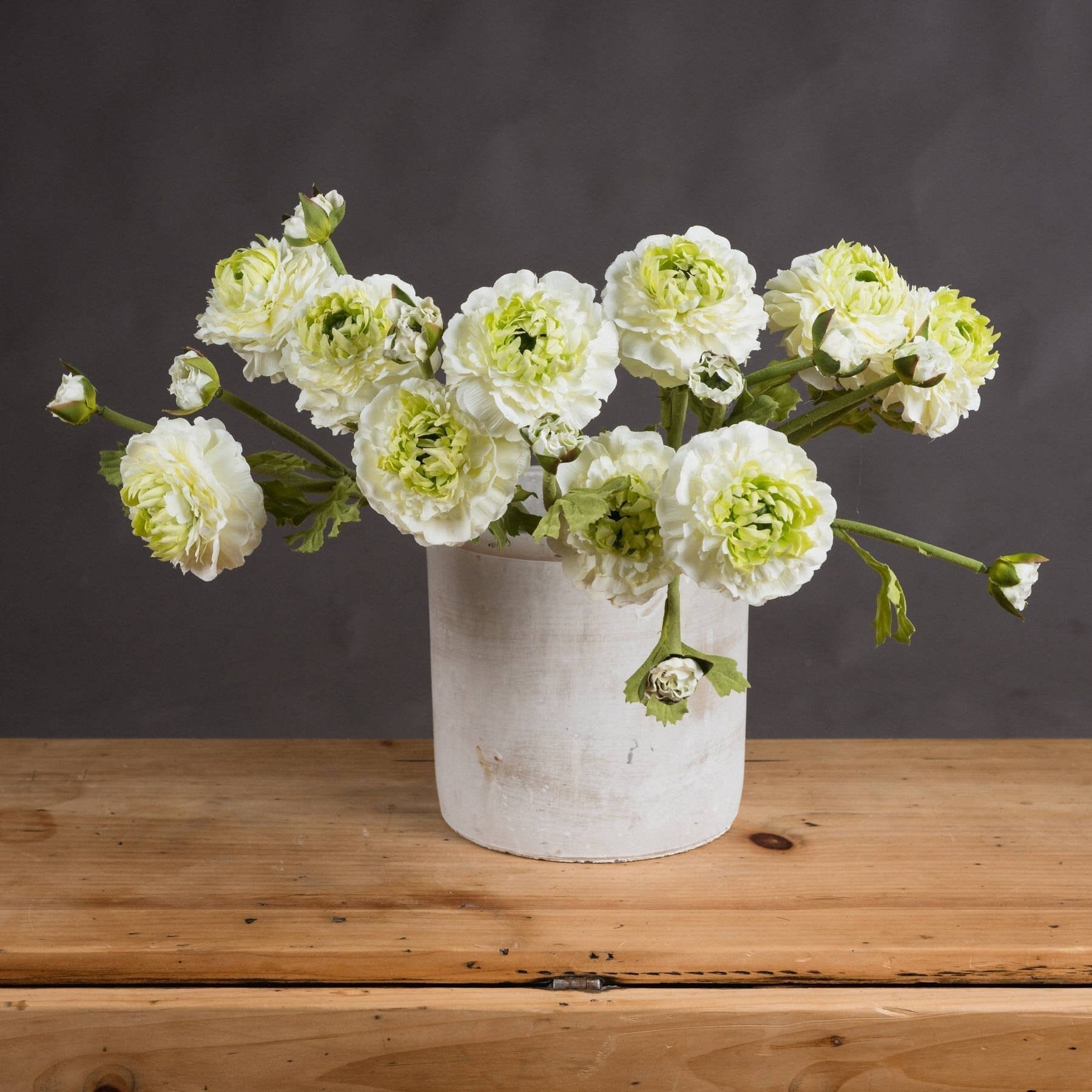 Green Ranunculus Spray Hill Interiors 