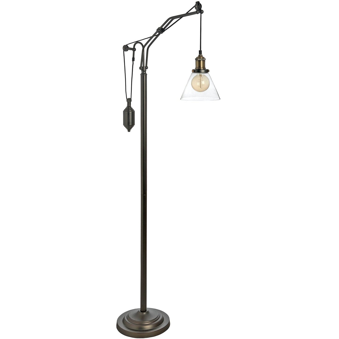 Hudson Adjustable Industrial Floor Lamp Hill Interiors 