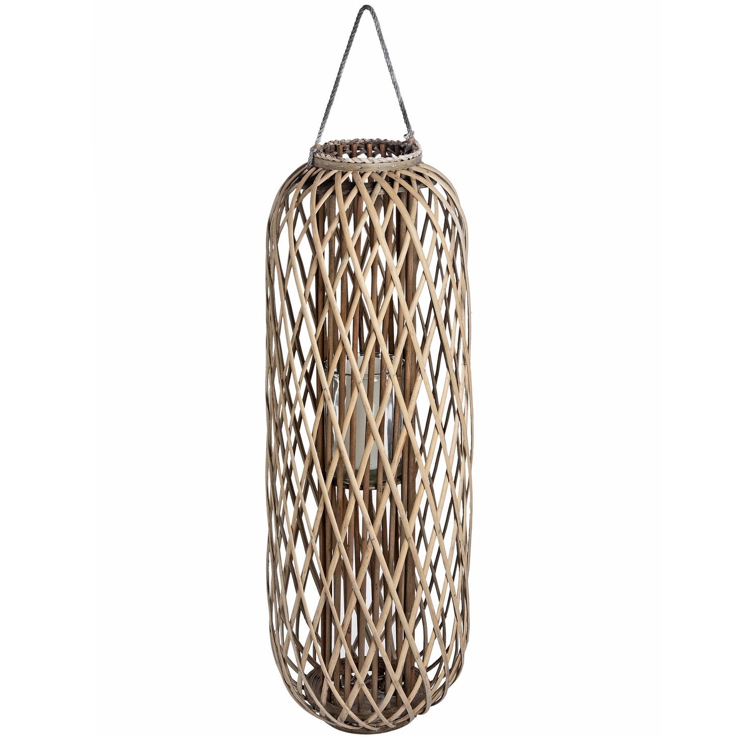 Huge Standing Wicker Lantern Hill Interiors 