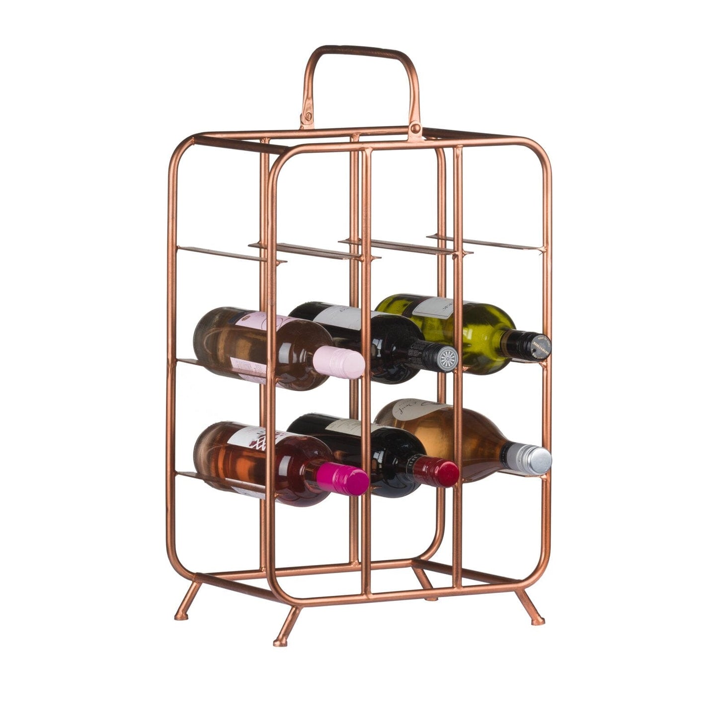 Industrial Inspired 9 Bottle Wine Holder Hill Interiors 