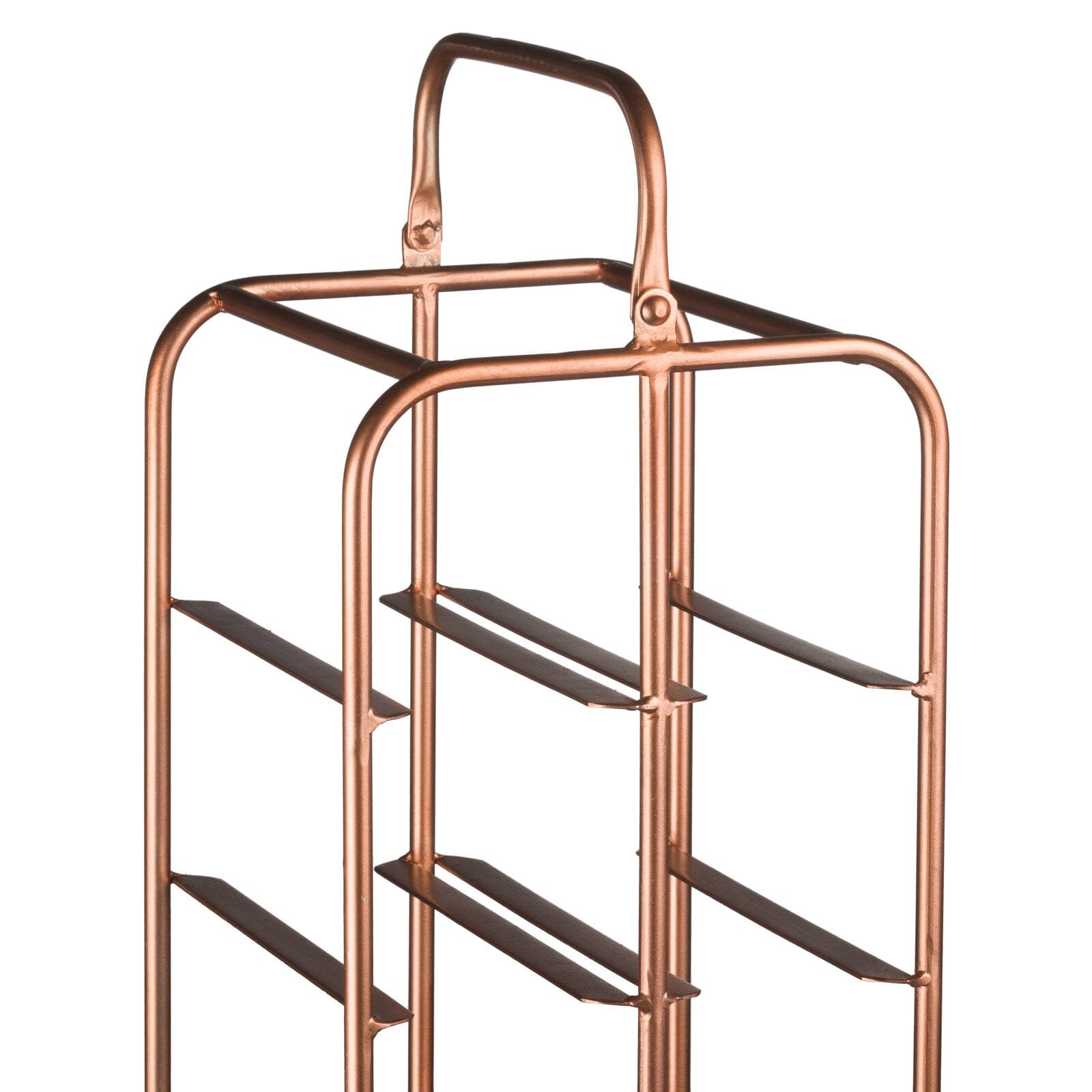 Industrial Inspired Copper Finished 12 Bottle Wine Holder Hill Interiors 