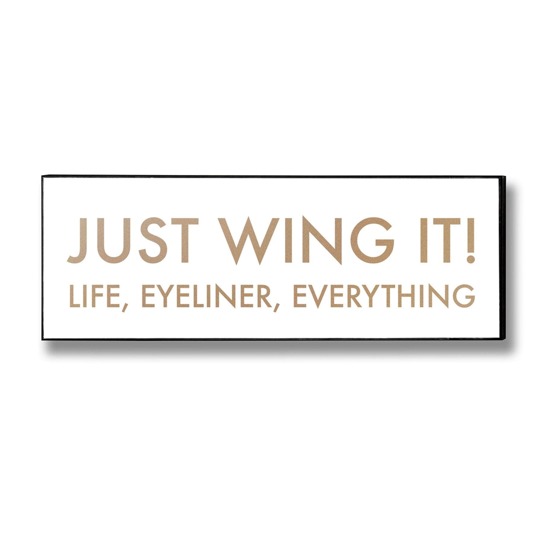 Just Wing It Gold Foil Plaque Hill Interiors 