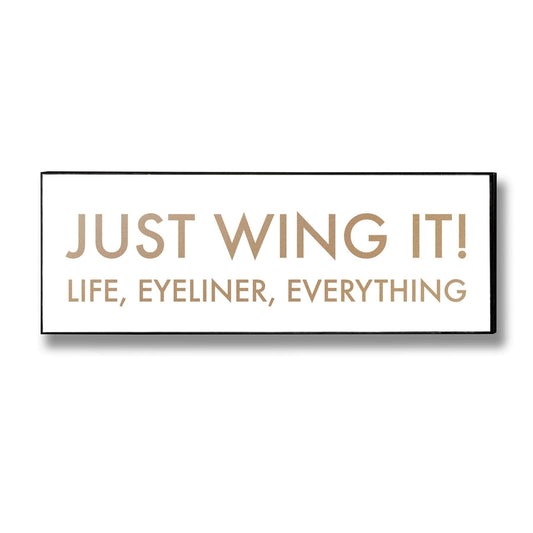 Just Wing It Gold Foil Plaque Hill Interiors 