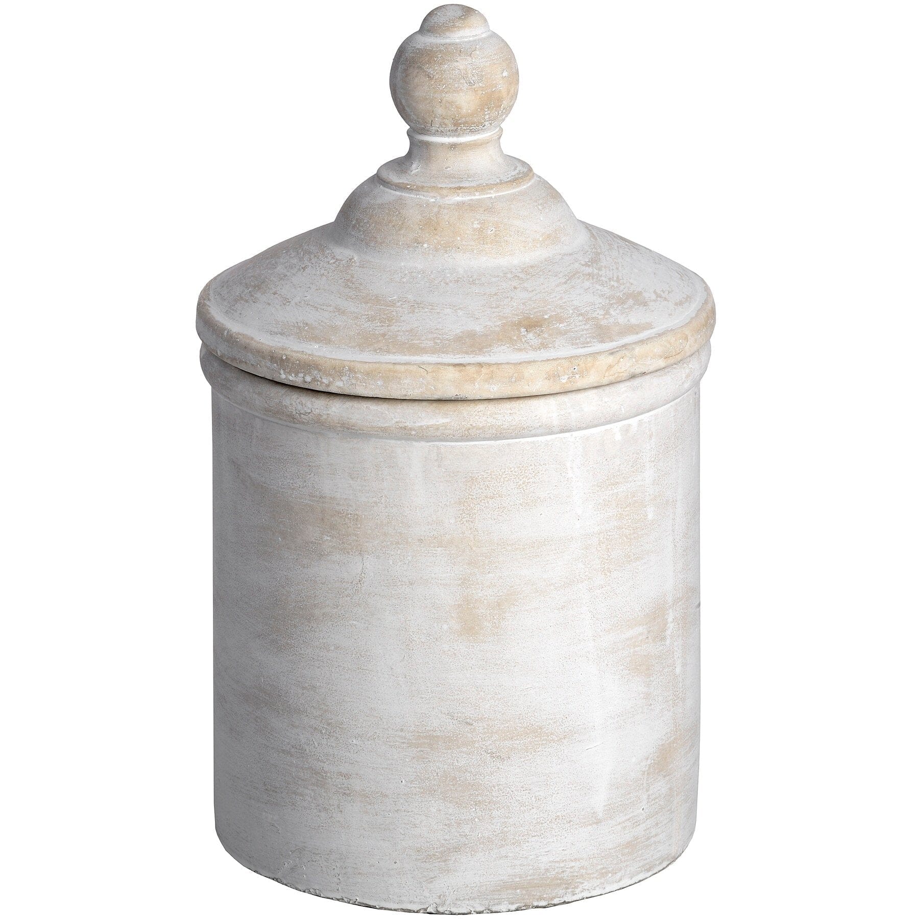 Large Antique White Cannister Hill Interiors 