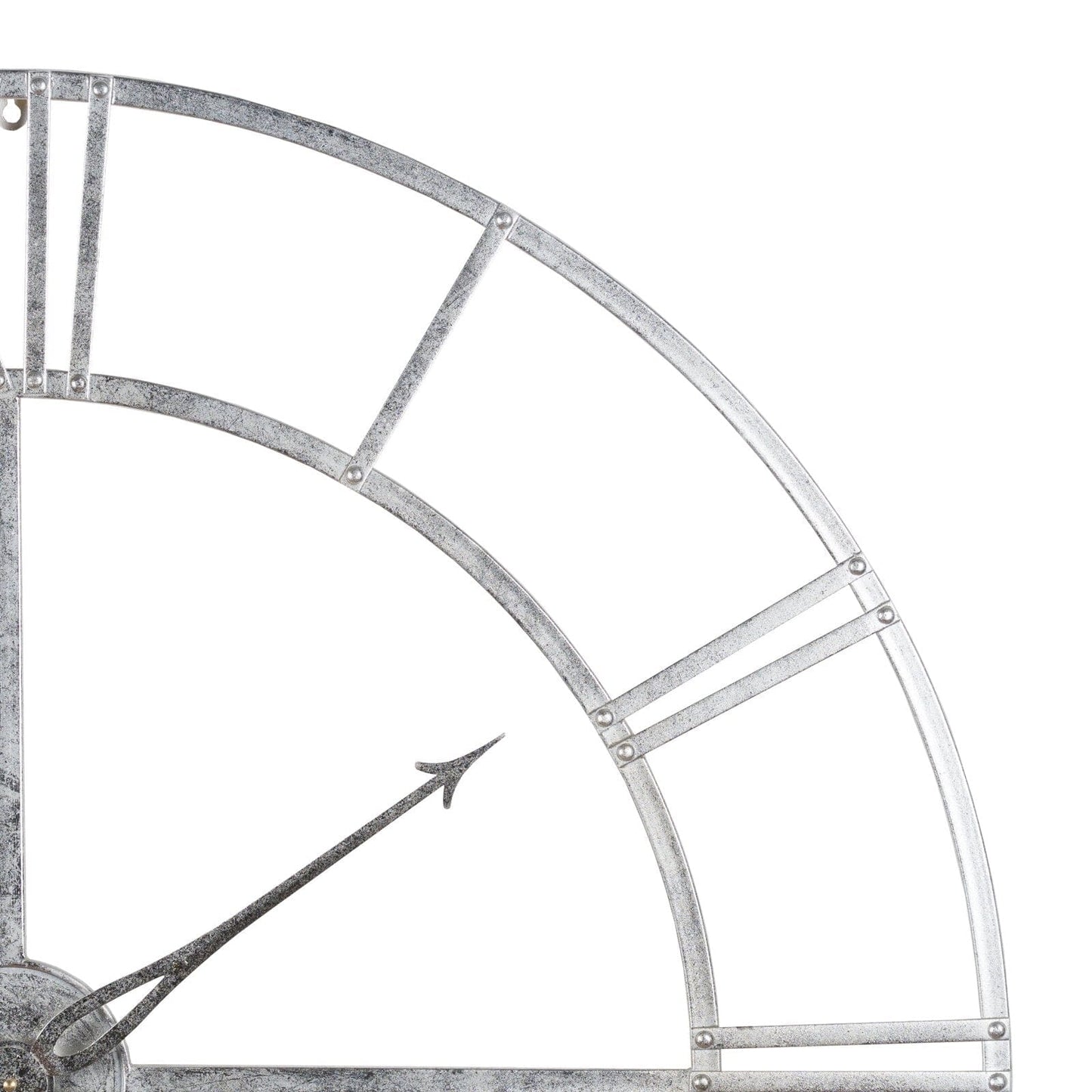 Large Silver Foil Skeleton Wall Clock Hill Interiors 