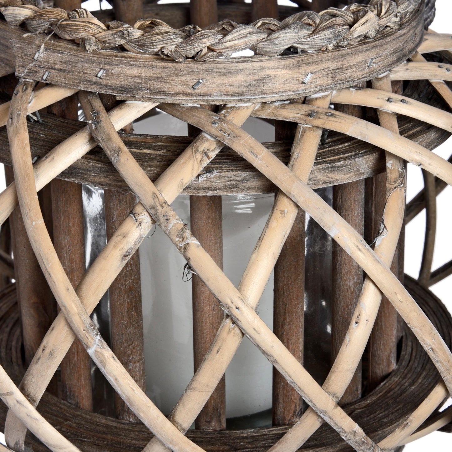 Large Wicker Basket Lantern Hill Interiors 