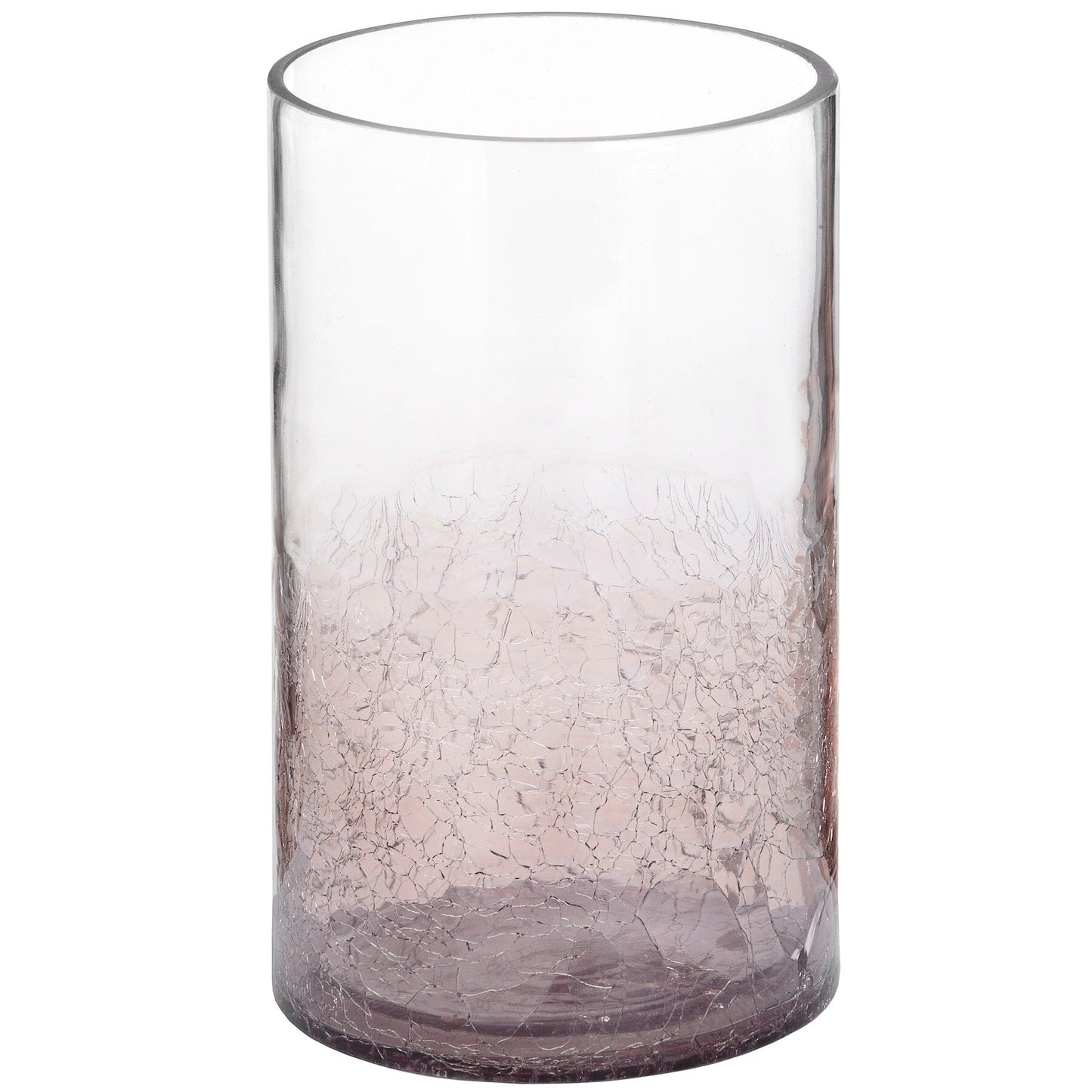 Medium Smoked Crackle Effect Candle Holder Hill Interiors 