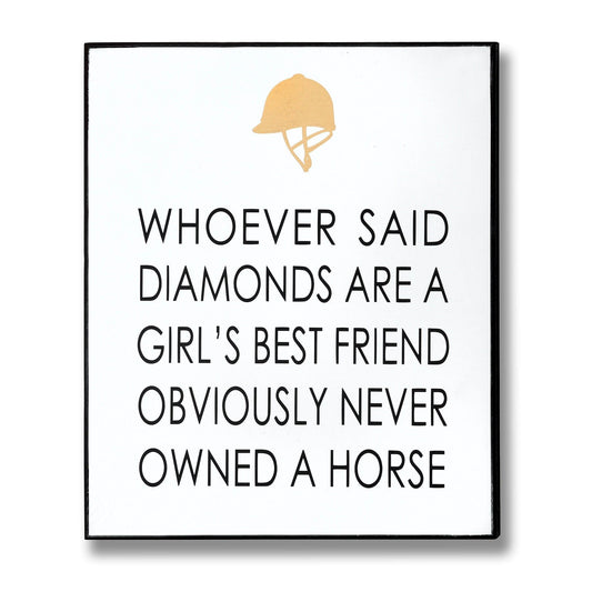 Owned A Horse Gold Foil Plaque Hill Interiors 