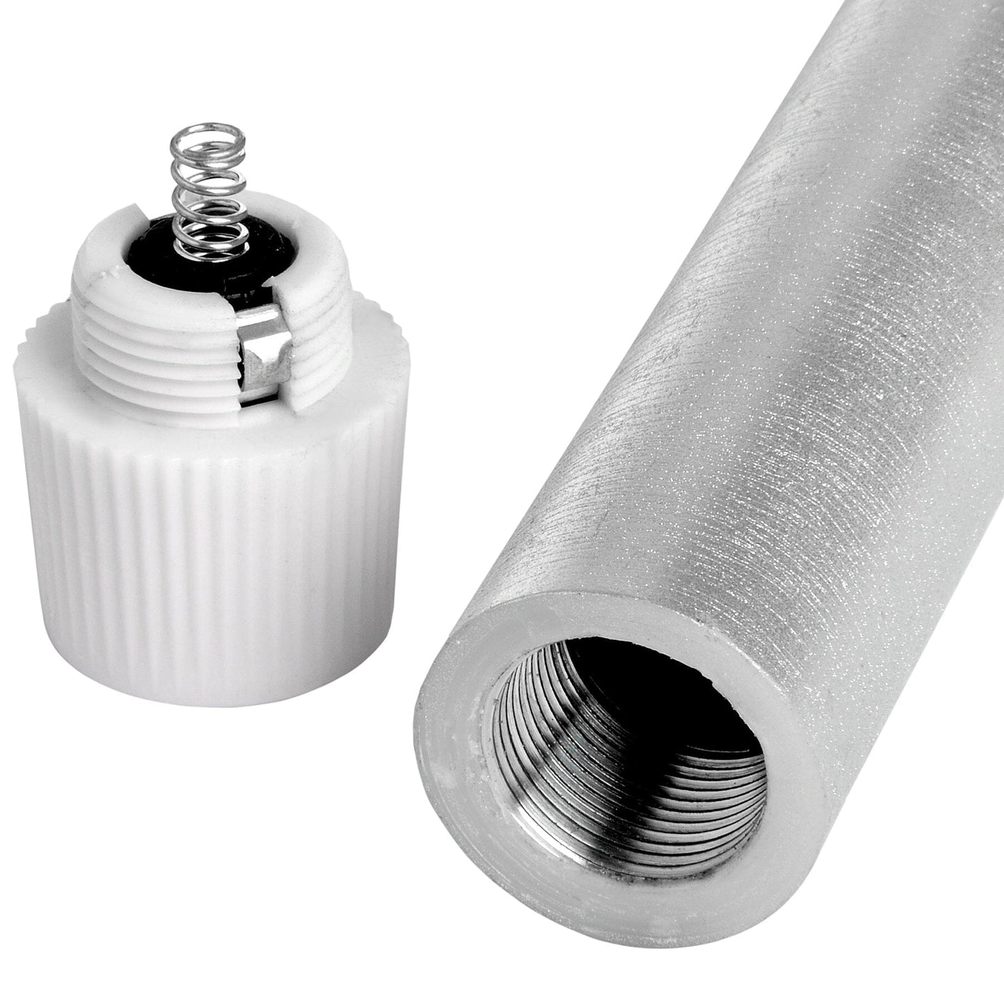 Pair Of Silver Luxe Flickering Flame LED Wax Dinner Candles Hill Interiors 