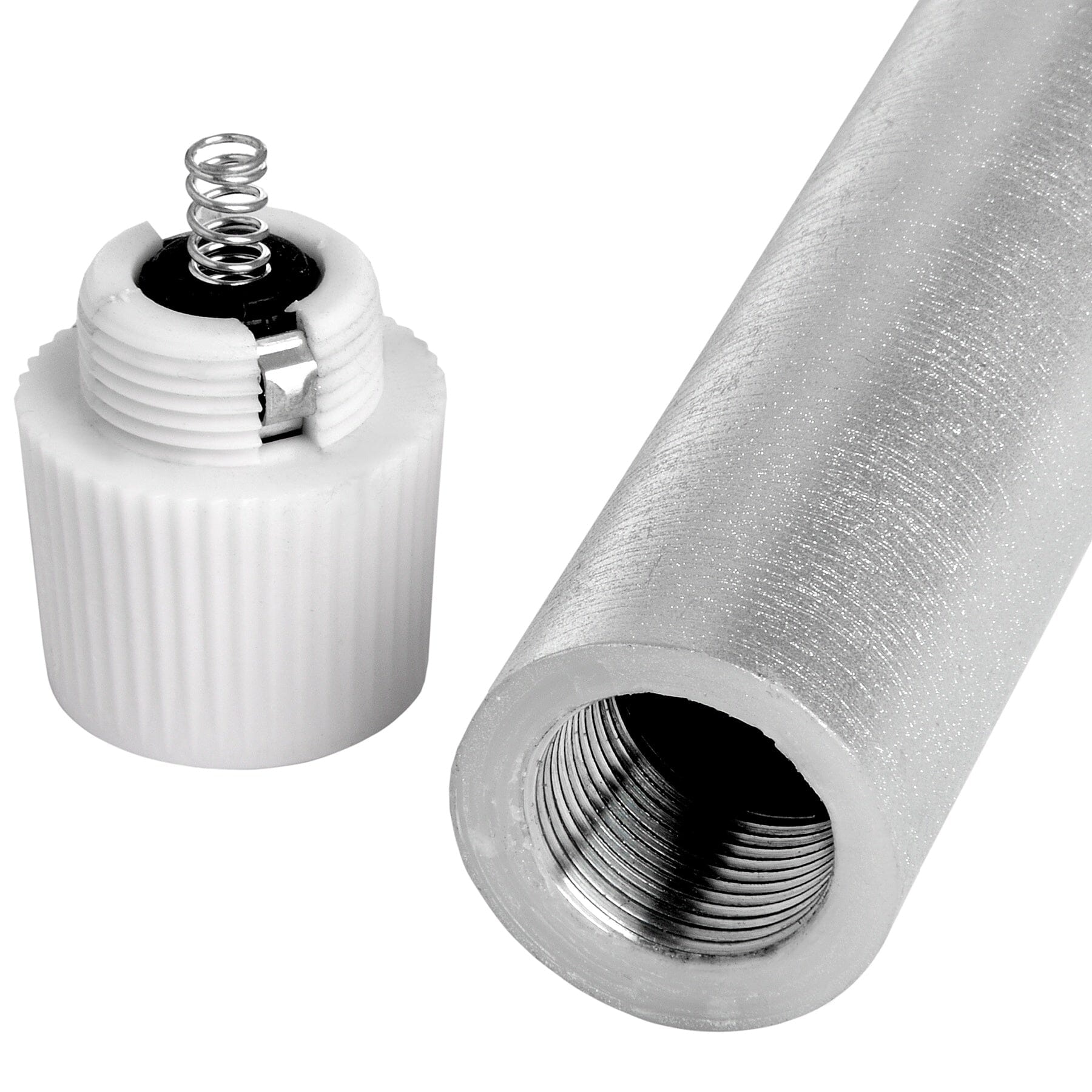 Pair Of Silver Luxe Flickering Flame LED Wax Dinner Candles Hill Interiors 