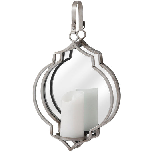 Quarterfoil Design Mirrored Candle Wallhanger Hill Interiors 