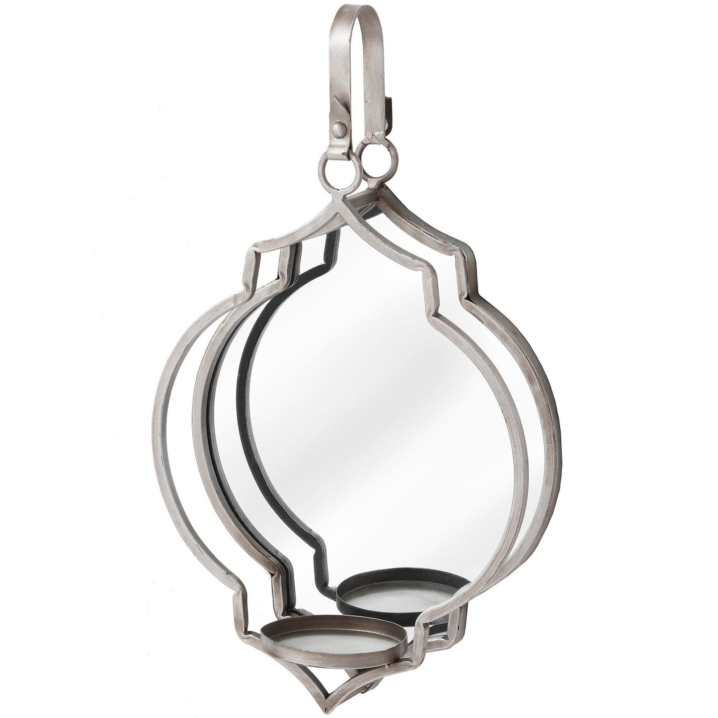 Quarterfoil Design Mirrored Candle Wallhanger Hill Interiors 