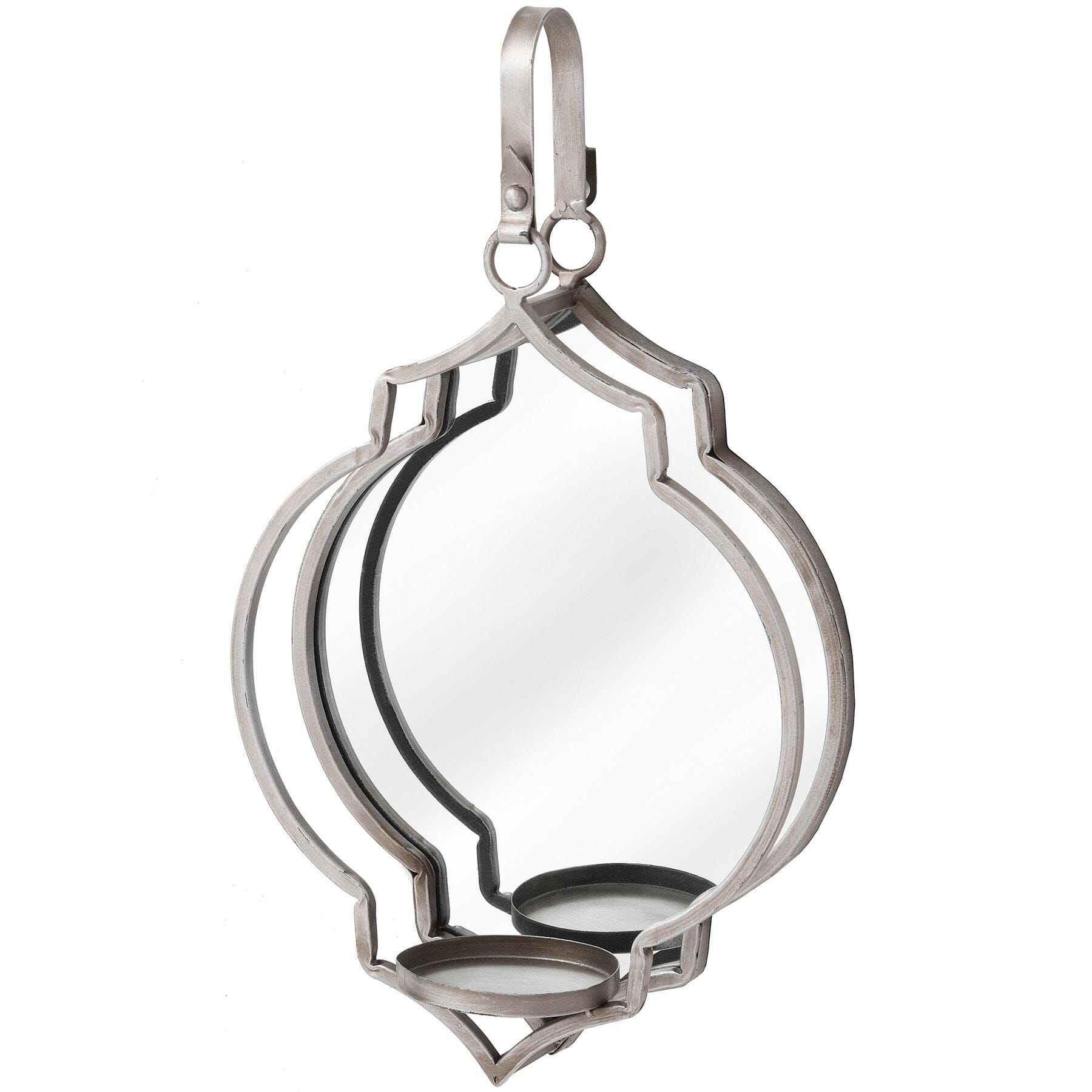 Quarterfoil Design Mirrored Candle Wallhanger Hill Interiors 