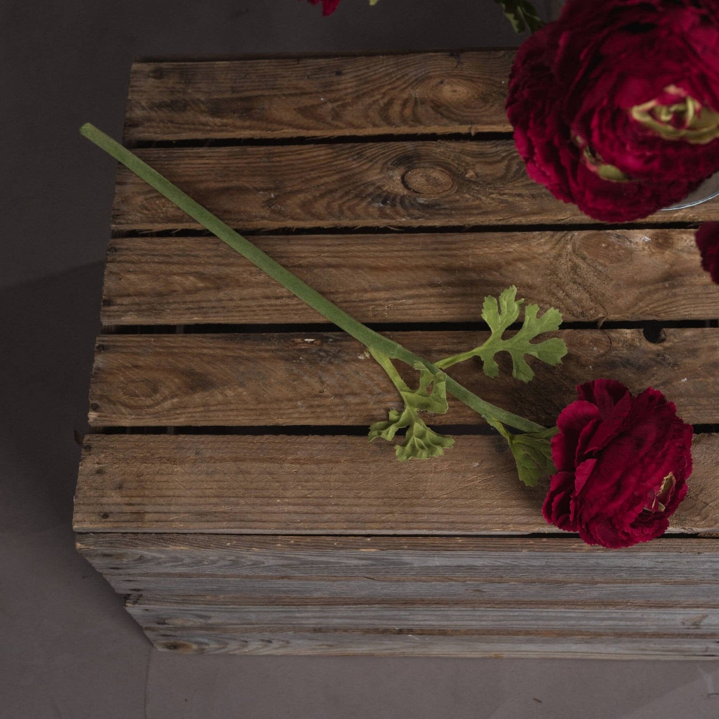 Red Ranunculus Spray Hill Interiors 