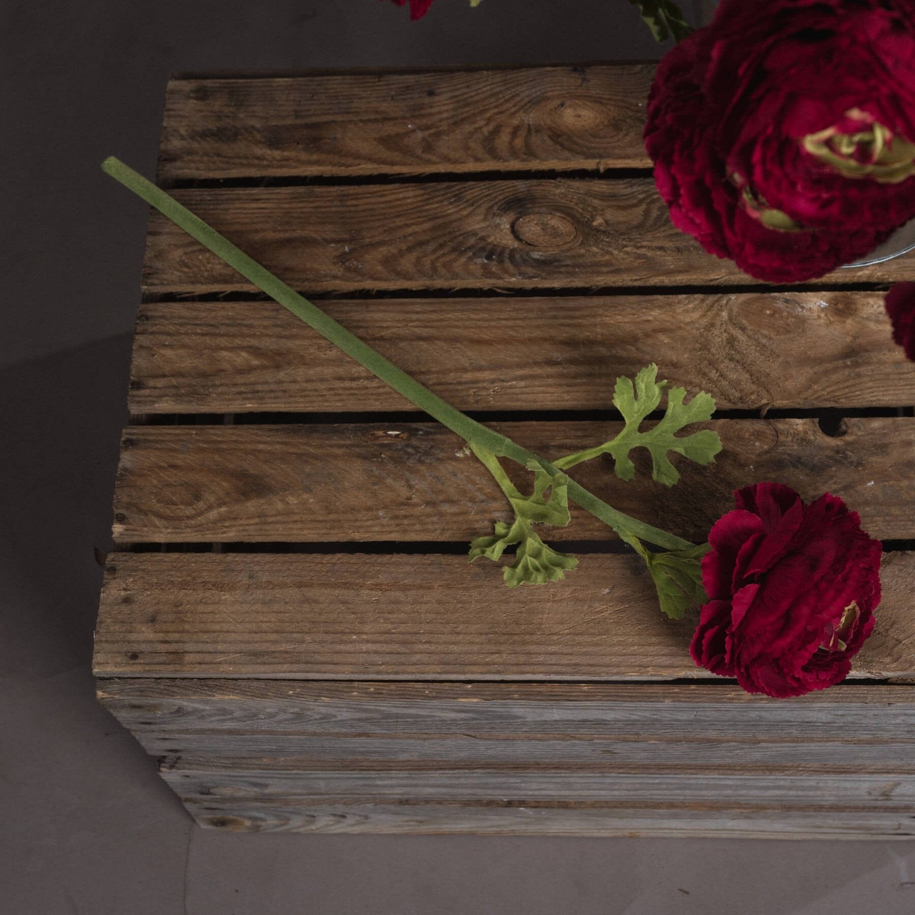 Red Ranunculus Spray Hill Interiors 