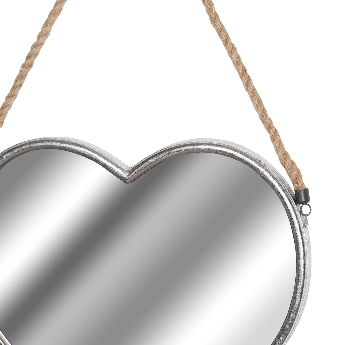 Set Of Two Heart Mirrors With Rope Detail Hill Interiors 
