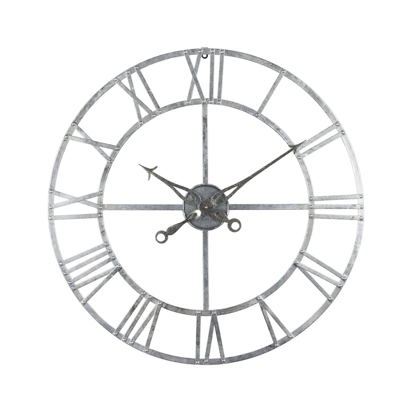 Silver Foil Skeleton Wall Clock Hill Interiors 