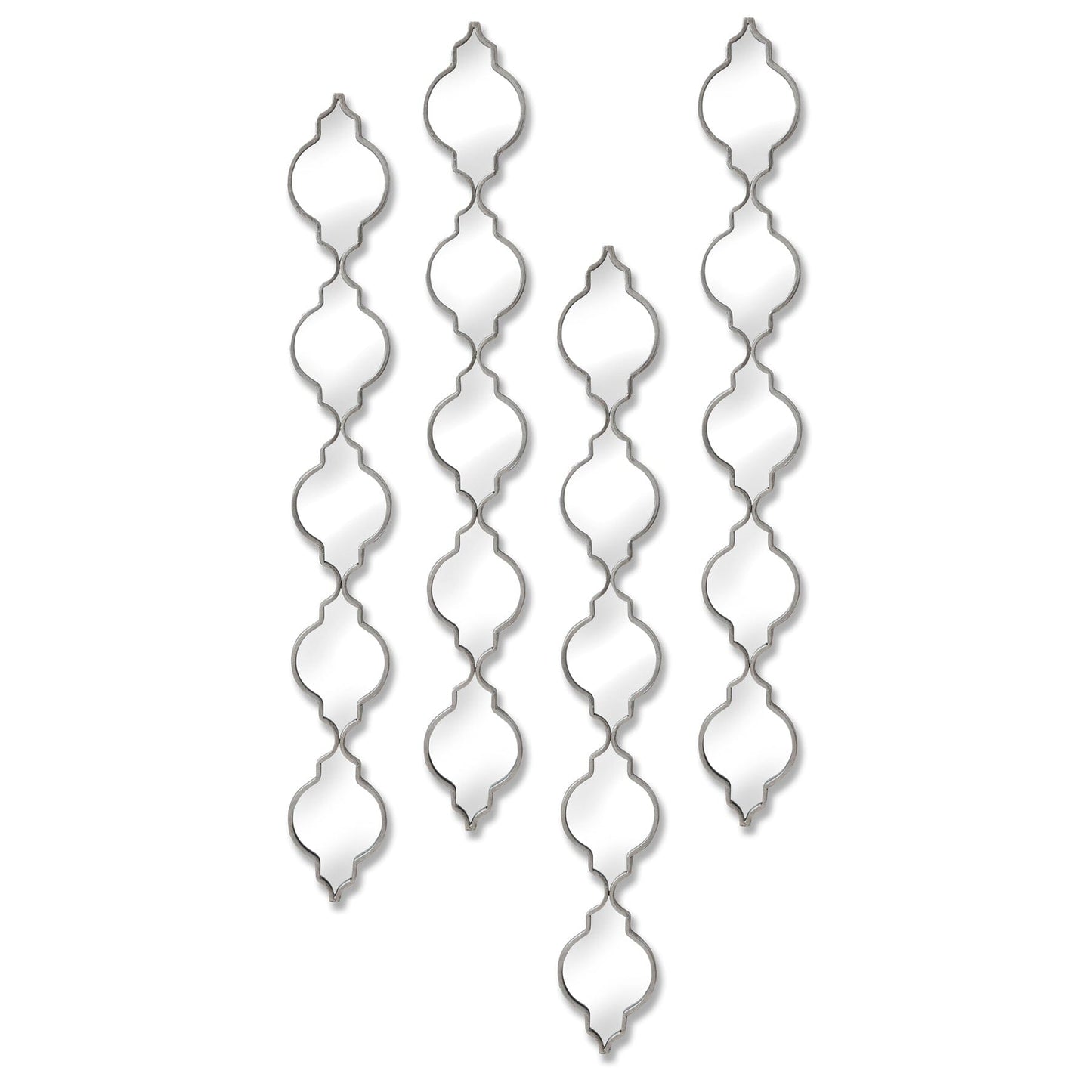 Silver Quarterfoil Decorative Hanging Mirror Hill Interiors 