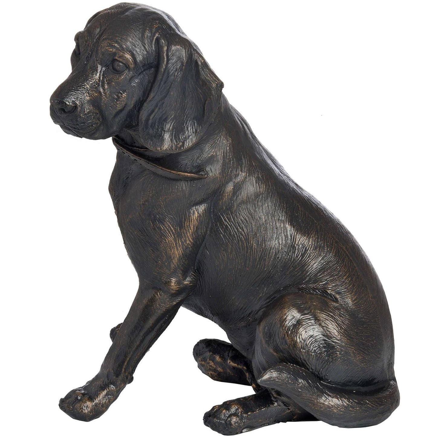 Sitting Spaniel In Antique Bronze Hill Interiors 