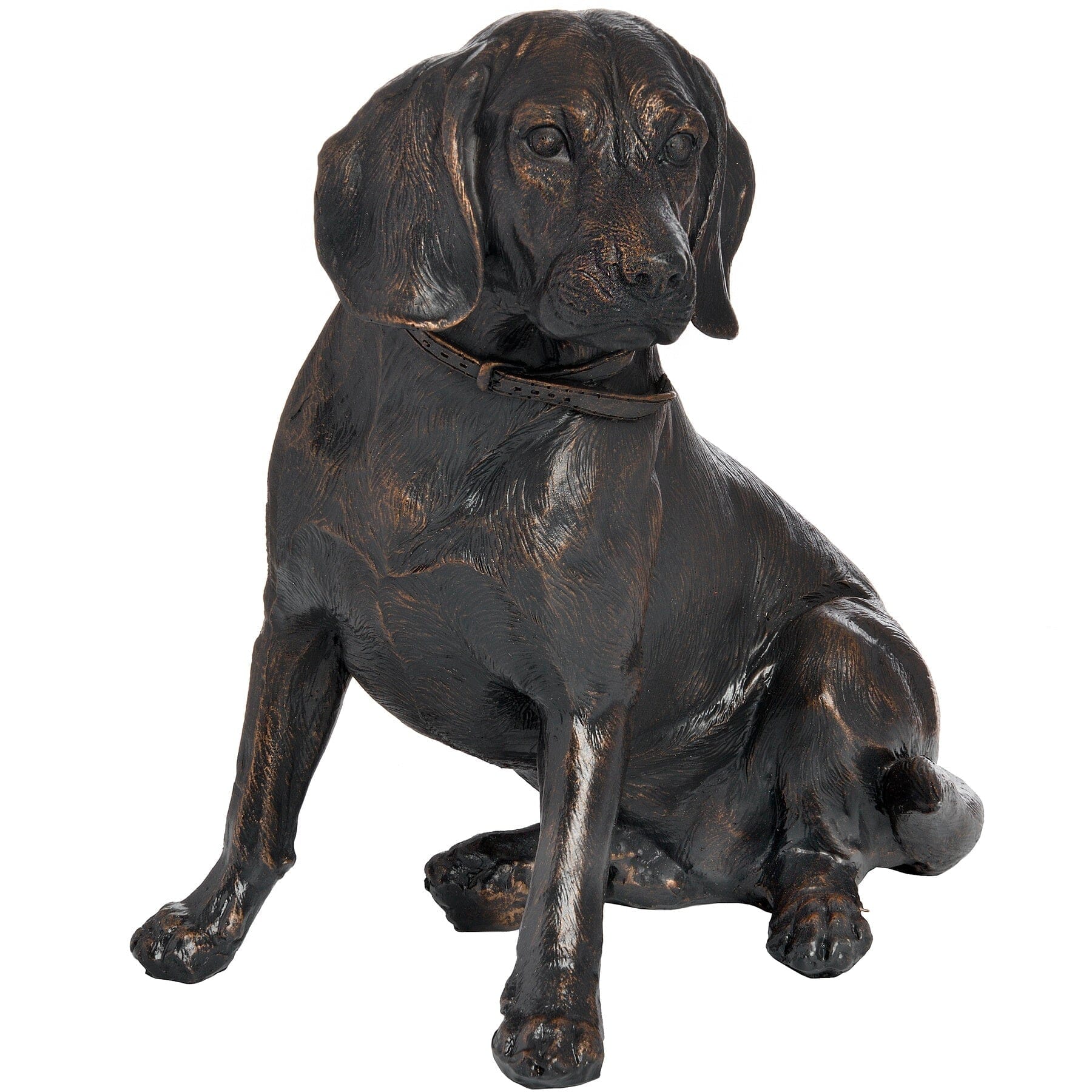 Sitting Spaniel In Antique Bronze Hill Interiors 