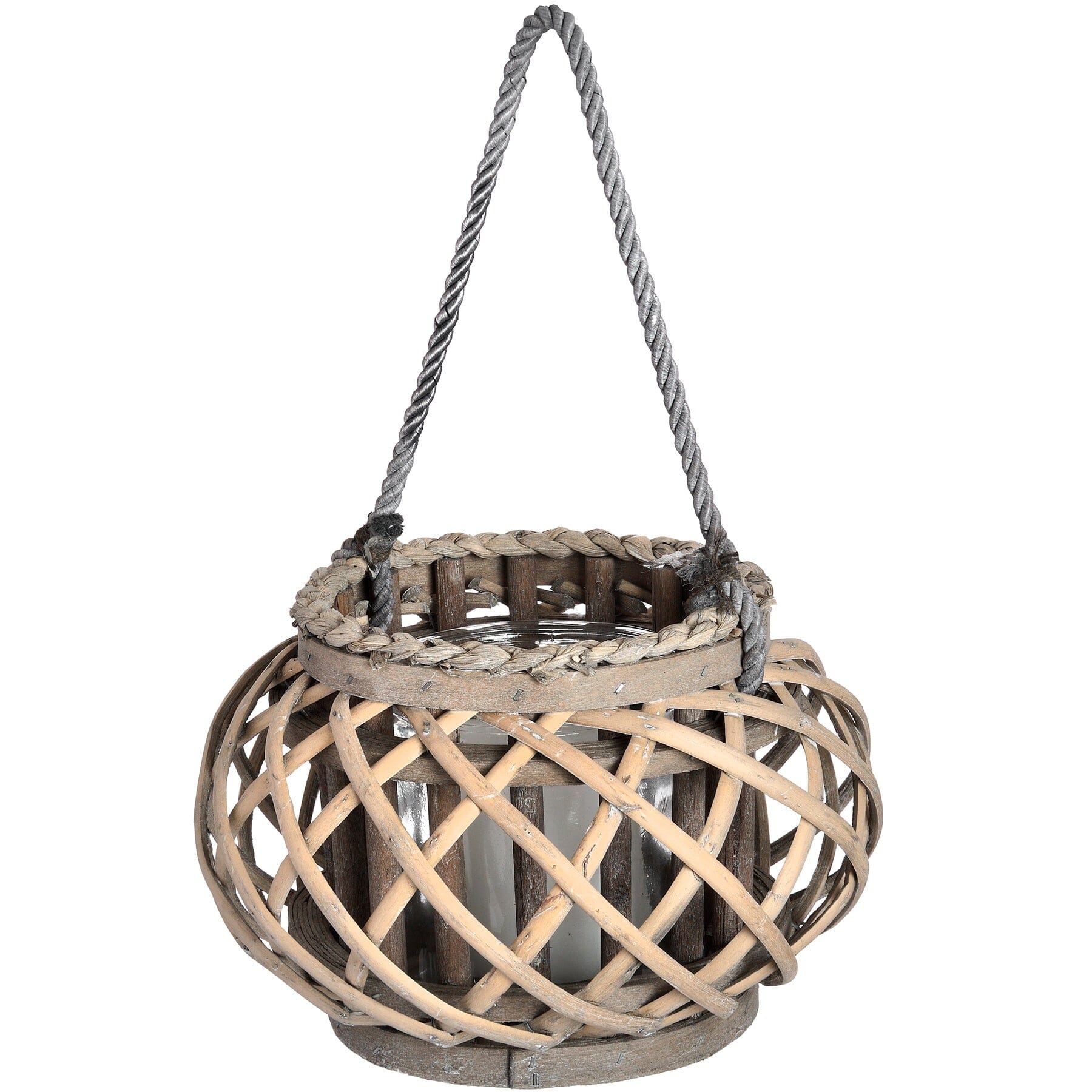 Small Wicker Basket Lantern Hill Interiors 