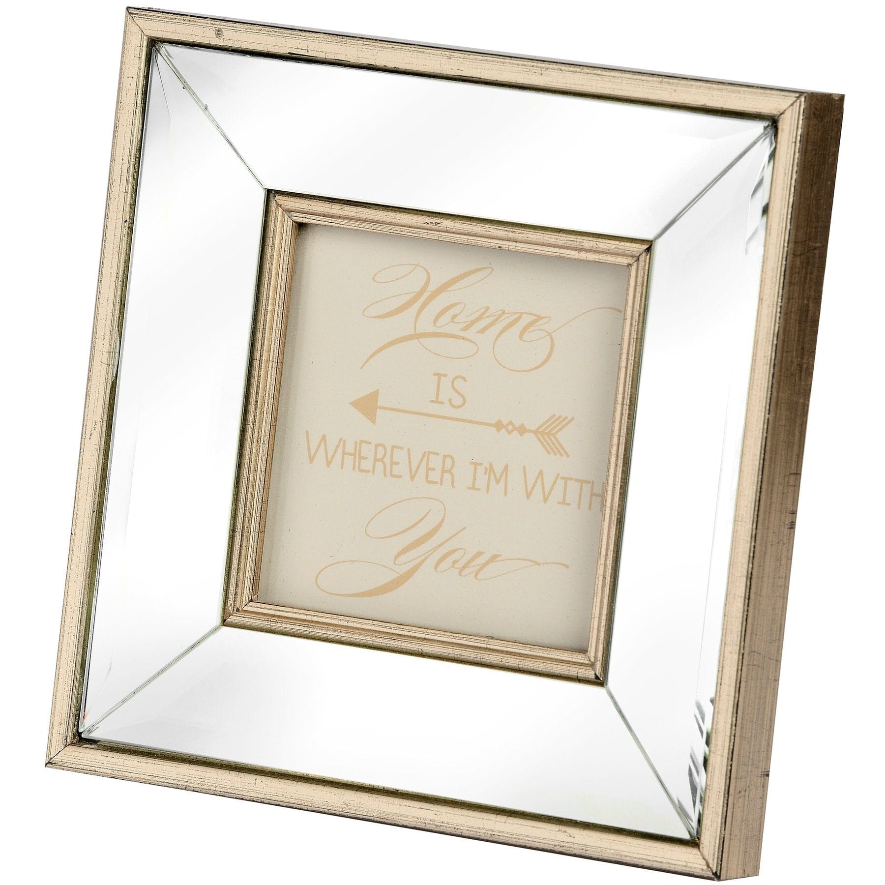 Square Mirror Bordered Photo Frame 4x4 Hill Interiors 