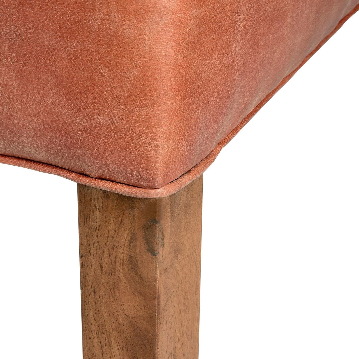 Tan Faux Leather Dining Chair Hill Interiors 