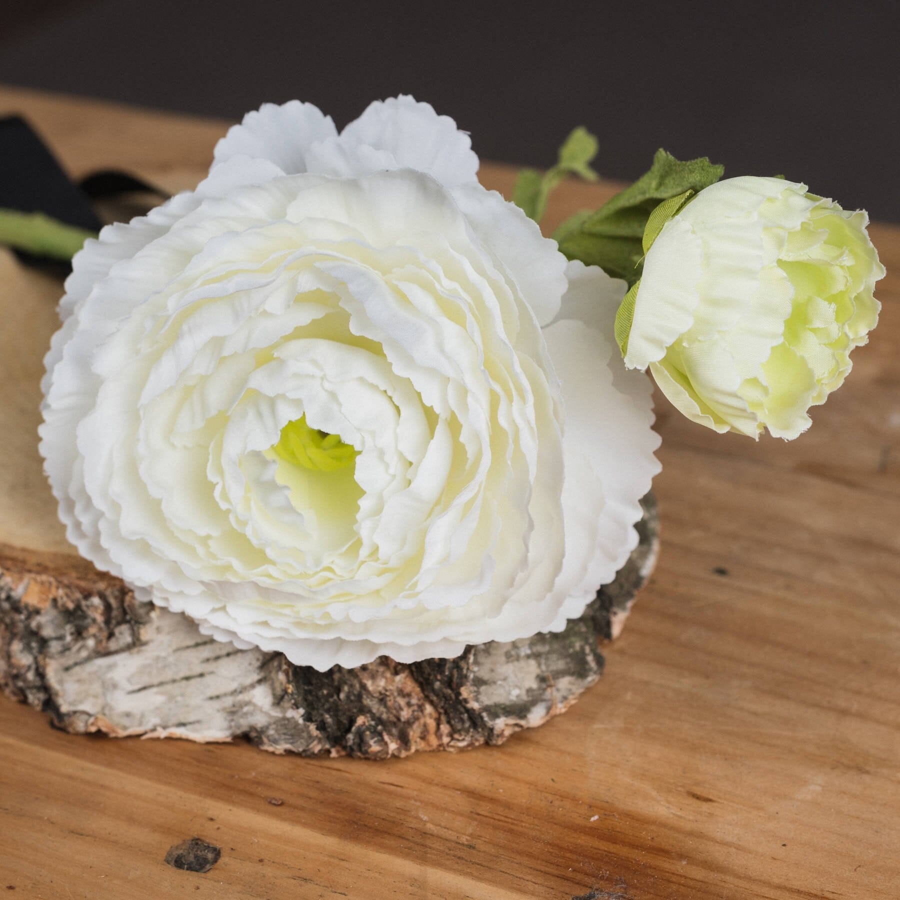 White Ranunculus Spray Hill Interiors 