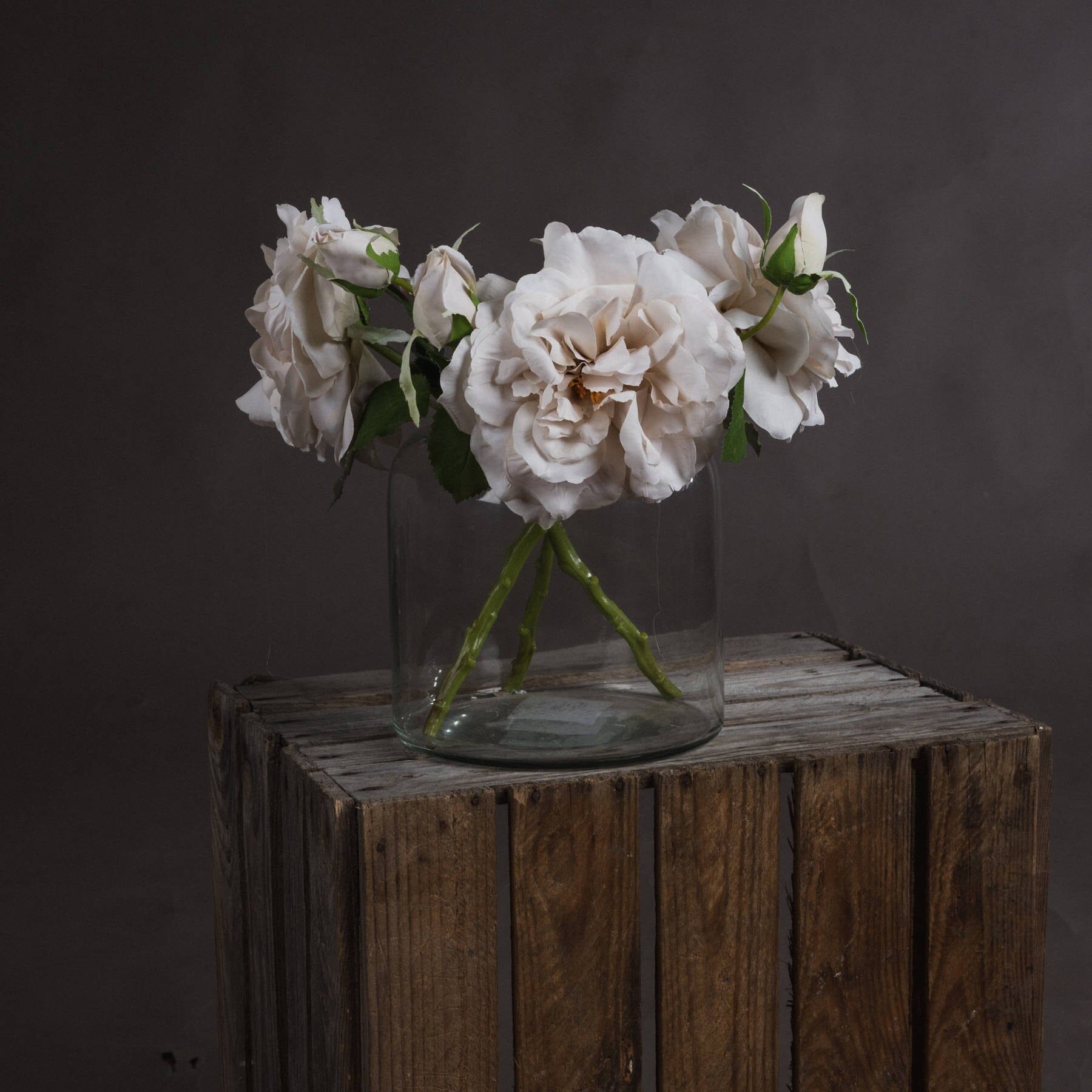 White Short Stem Rose Hill Interiors 